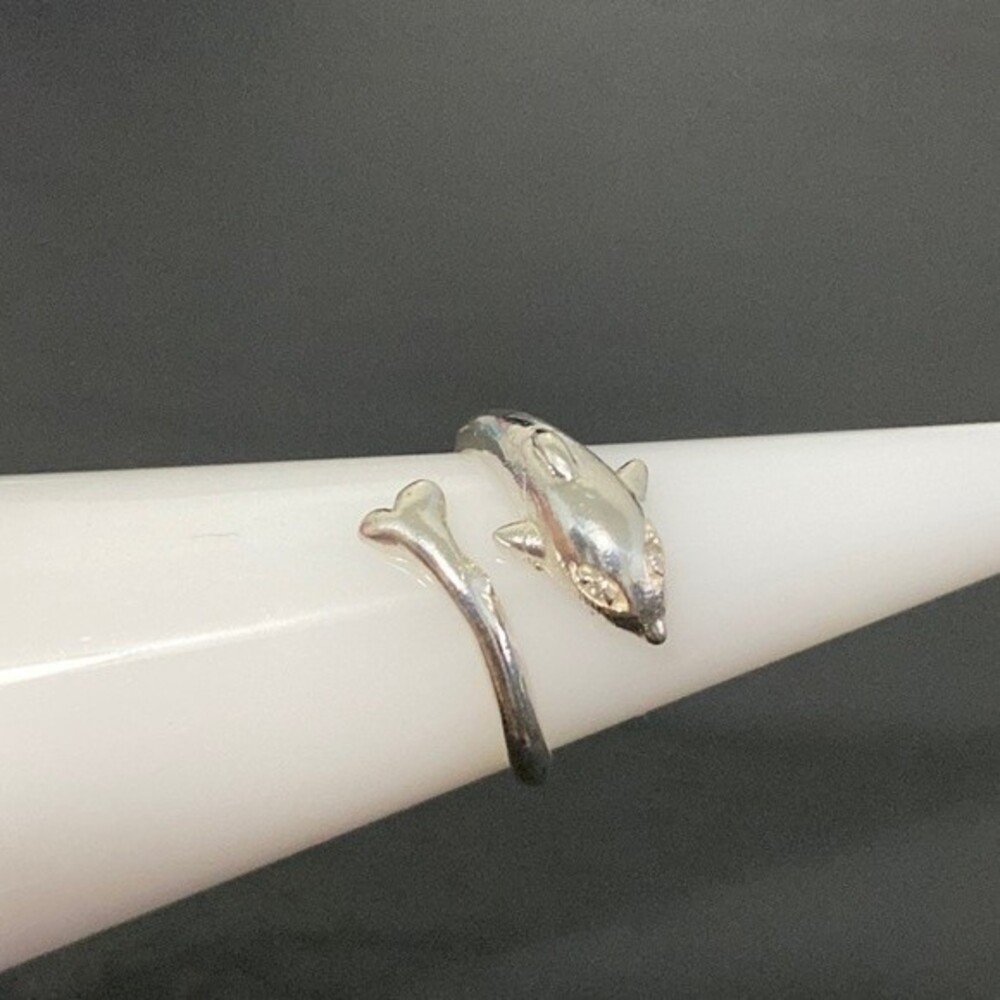 Adjustable Sterling Silver Dolphin Toe Ring NWOT